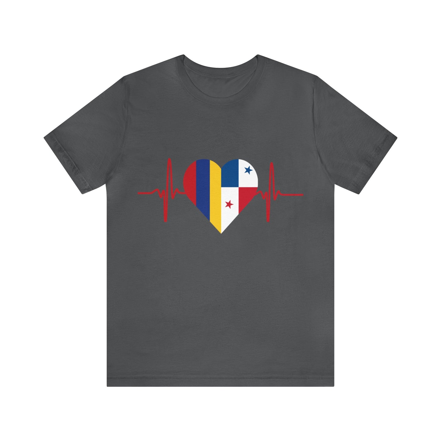 Colombia & Panama Unisex Short Sleeve Tee, Camisa Unisexo manga corta Colombia y Panamá