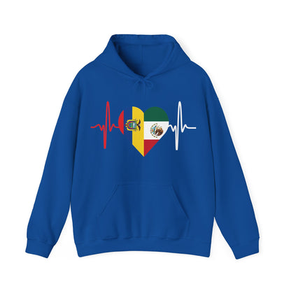 Ecuador & Mexican Unisex Hooded Sweatshirt I Sudadera Unisexo México y Ecuador