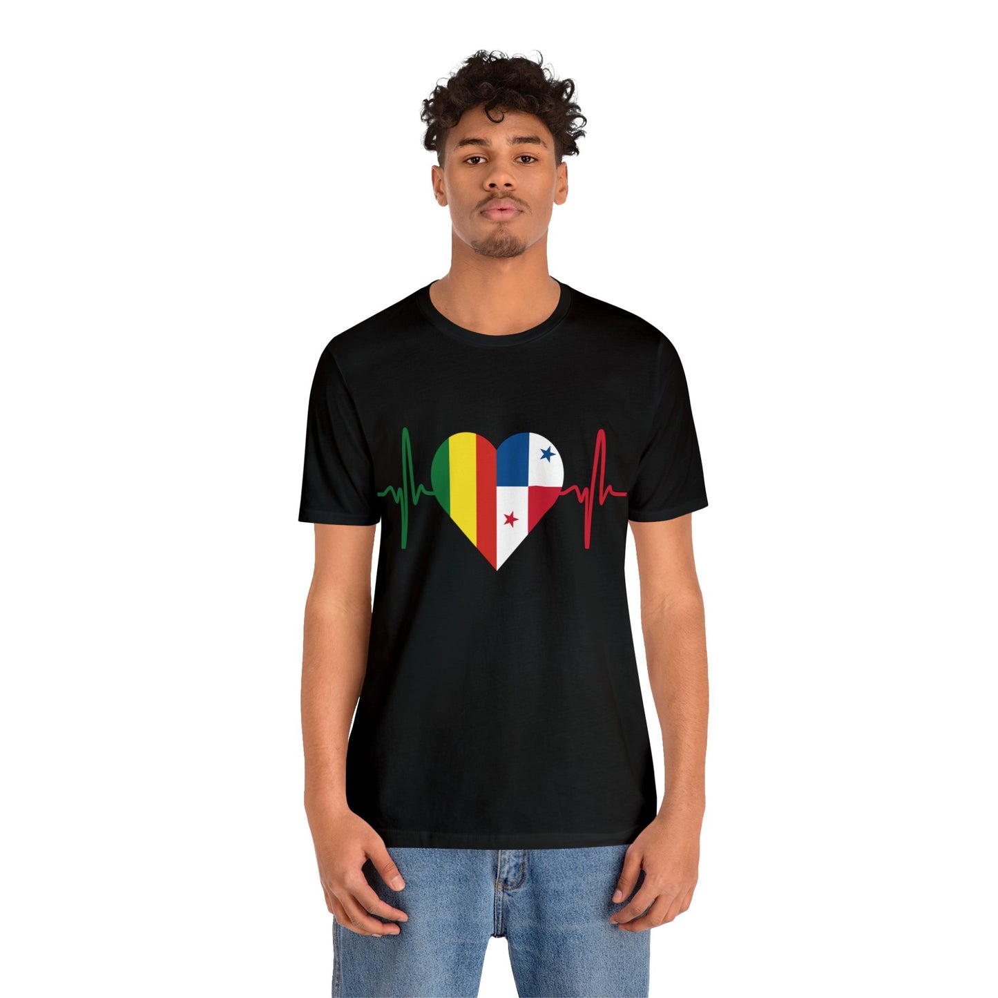 Bolivia & Panama Unisex Short Sleeve Tee, Camisa Unisexo manga corta Bolivia y Panamá
