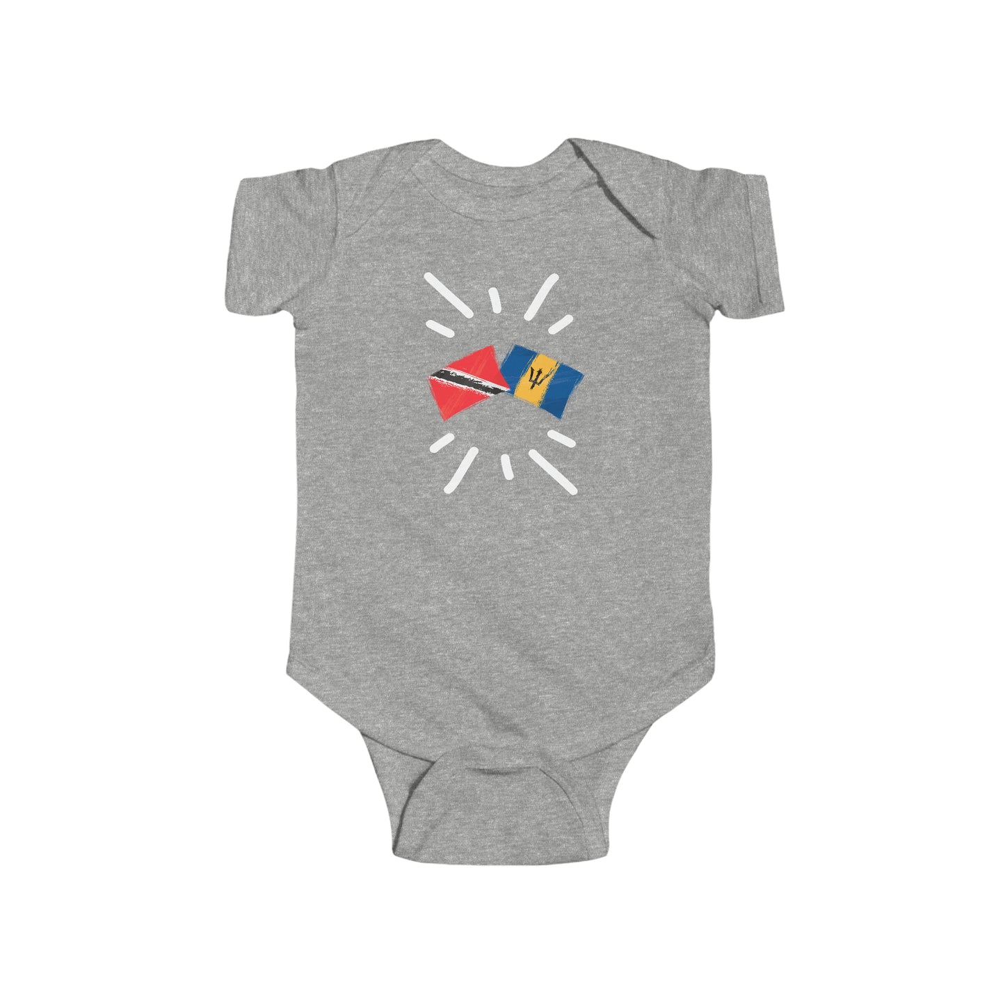 Infant Trinidad y Tobago and Barbados Bodysuit