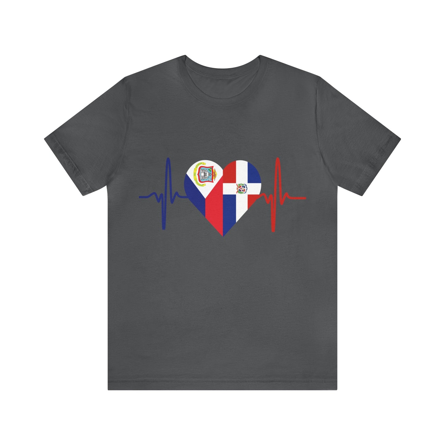 Dominican Republic & Sint Maarten Unisex Short Sleeve Tee I Camisa Unisexo manga corta
