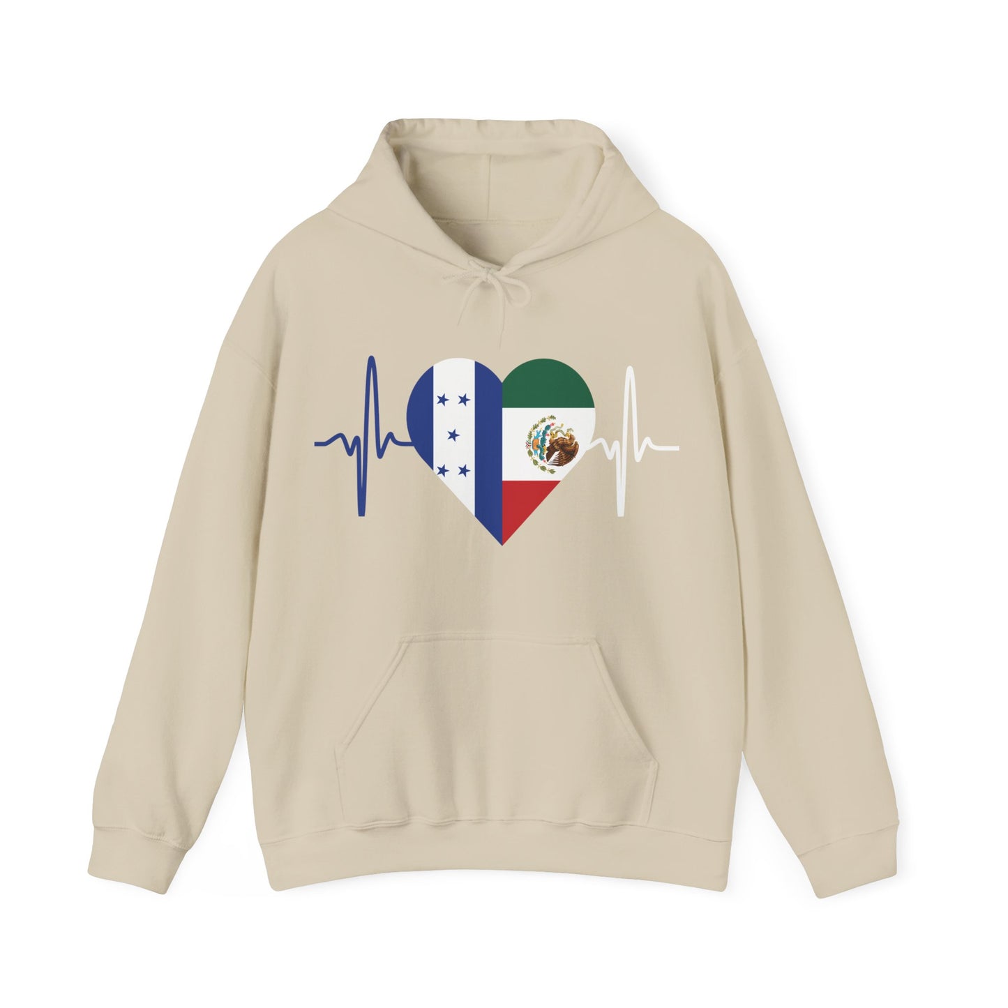 Mexico and Honduras Unisex Hooded Sweatshirt I Sudadera Unisexo México and Honduras
