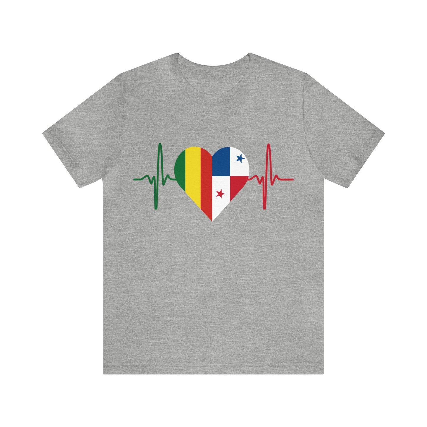 Bolivia & Panama Unisex Short Sleeve Tee, Camisa Unisexo manga corta Bolivia y Panamá