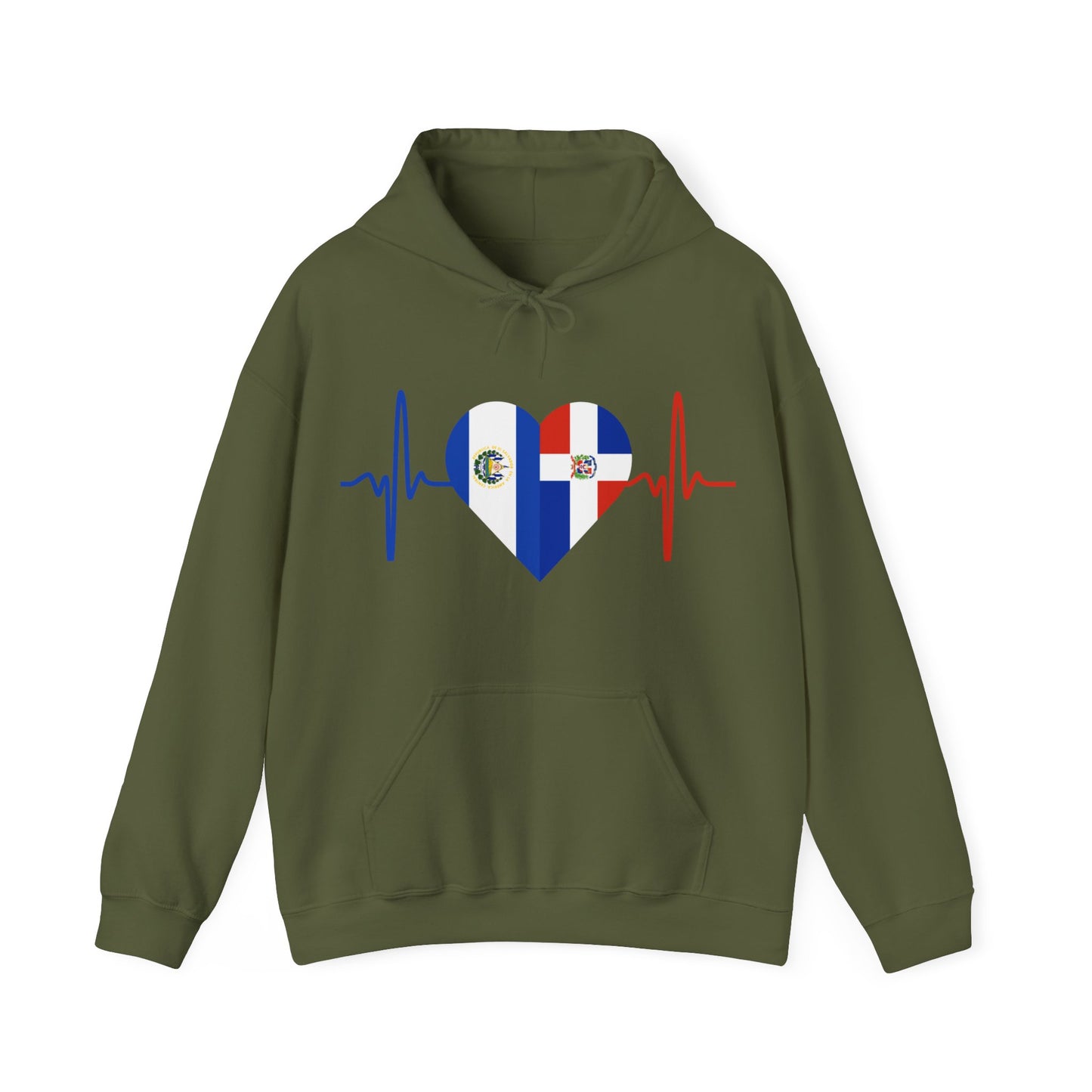 El Salvador and Dominican Republic I El Salvador y República Dominicana Hooded Sweatshirt