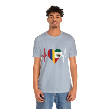 Colombia & México Unisex Short Sleeve Tee I Camisa Unisexo manga corta Colombia y México