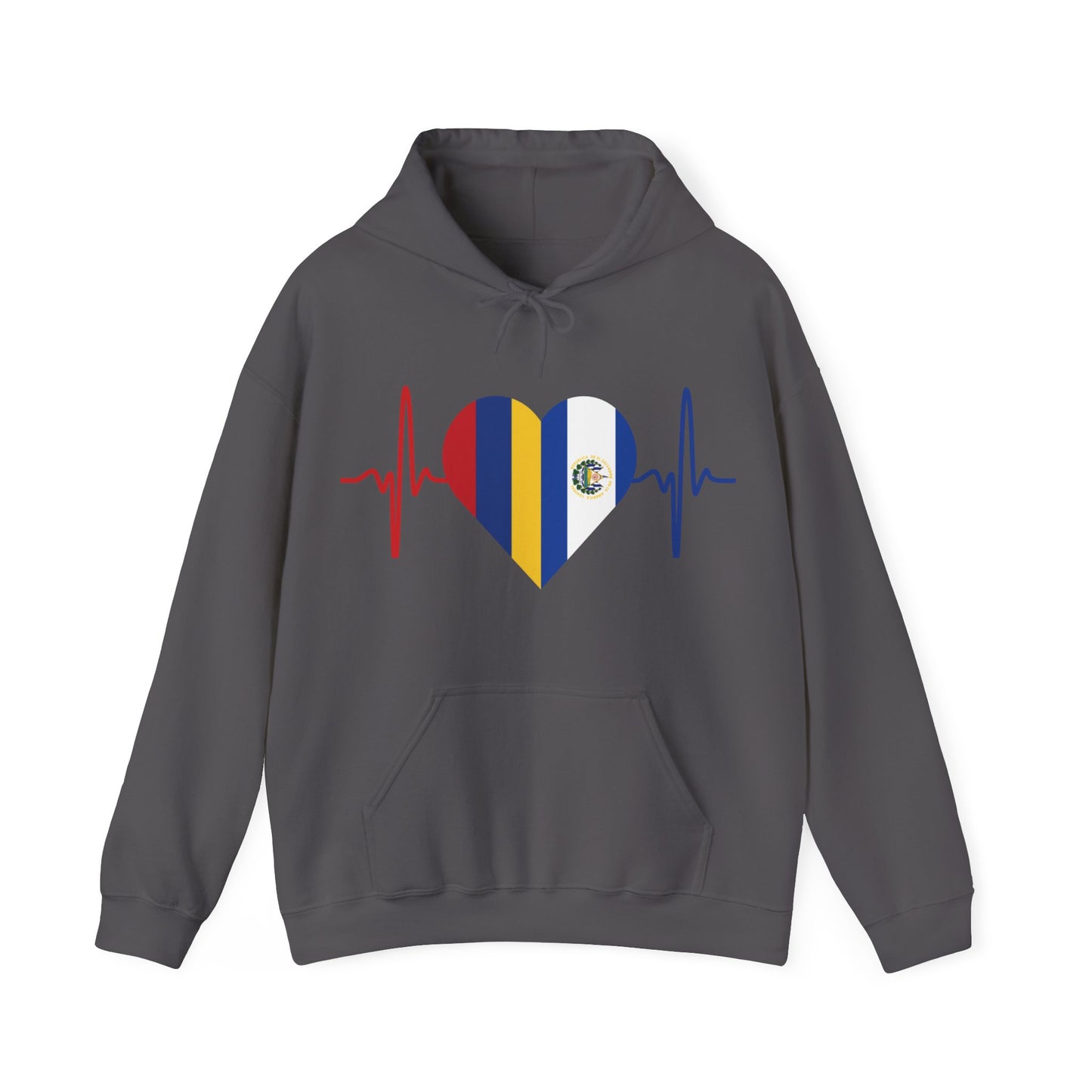 El Salvador & Colombia Unisex Hooded Sweatshirt I Sudadera Unisexo El Salvador y Colombia