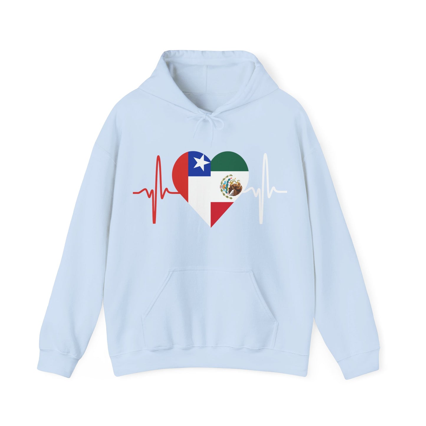 Mexico and Chile Unisex Hooded Sweatshirt I Sudadera Unisexo México and Chile