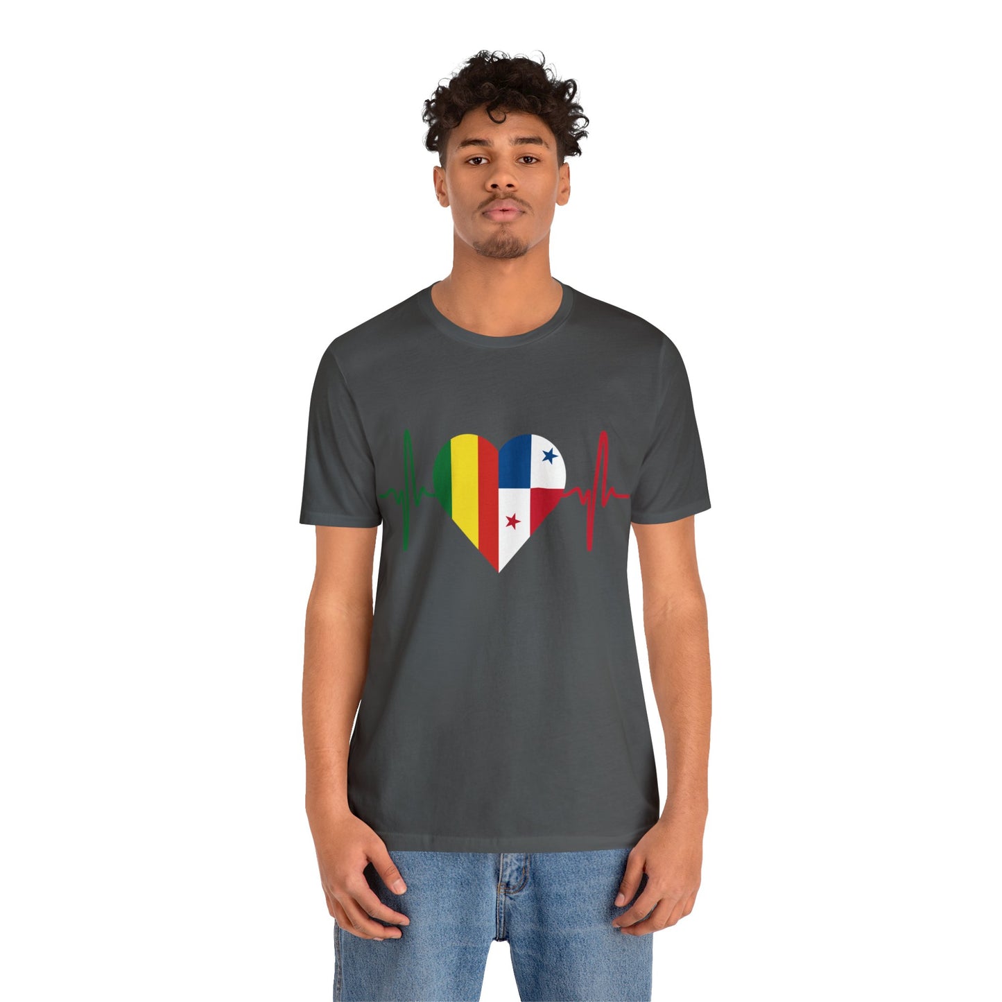 Bolivia & Panama Unisex Short Sleeve Tee, Camisa Unisexo manga corta Bolivia y Panamá