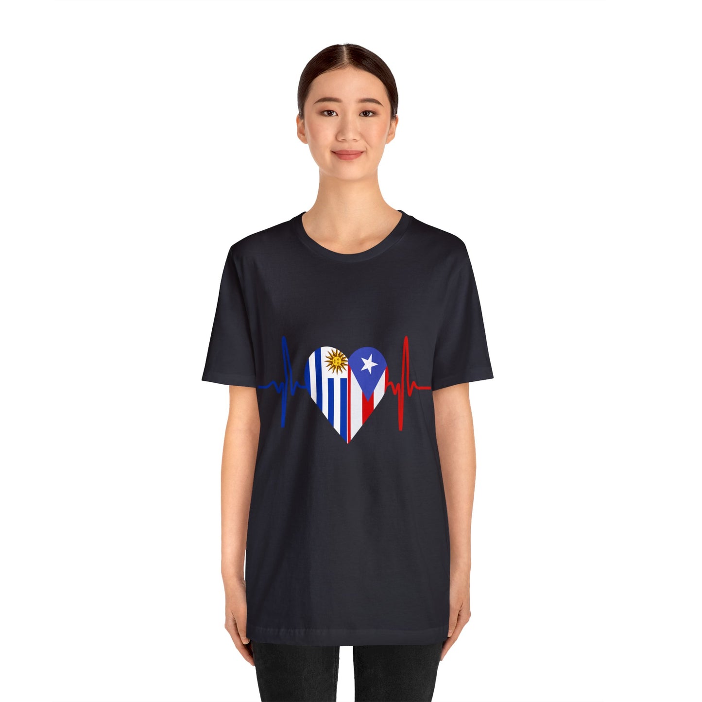 Uruguay and Puerto Rico Short Sleeve Tee