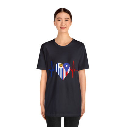 Uruguay and Puerto Rico Short Sleeve Tee