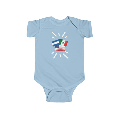 Infant México, Honduras and United State Bodysuit I Camiseta de bebé México, Honduras y Estados Unidos