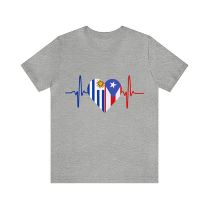 Uruguay and Puerto Rico Short Sleeve Tee