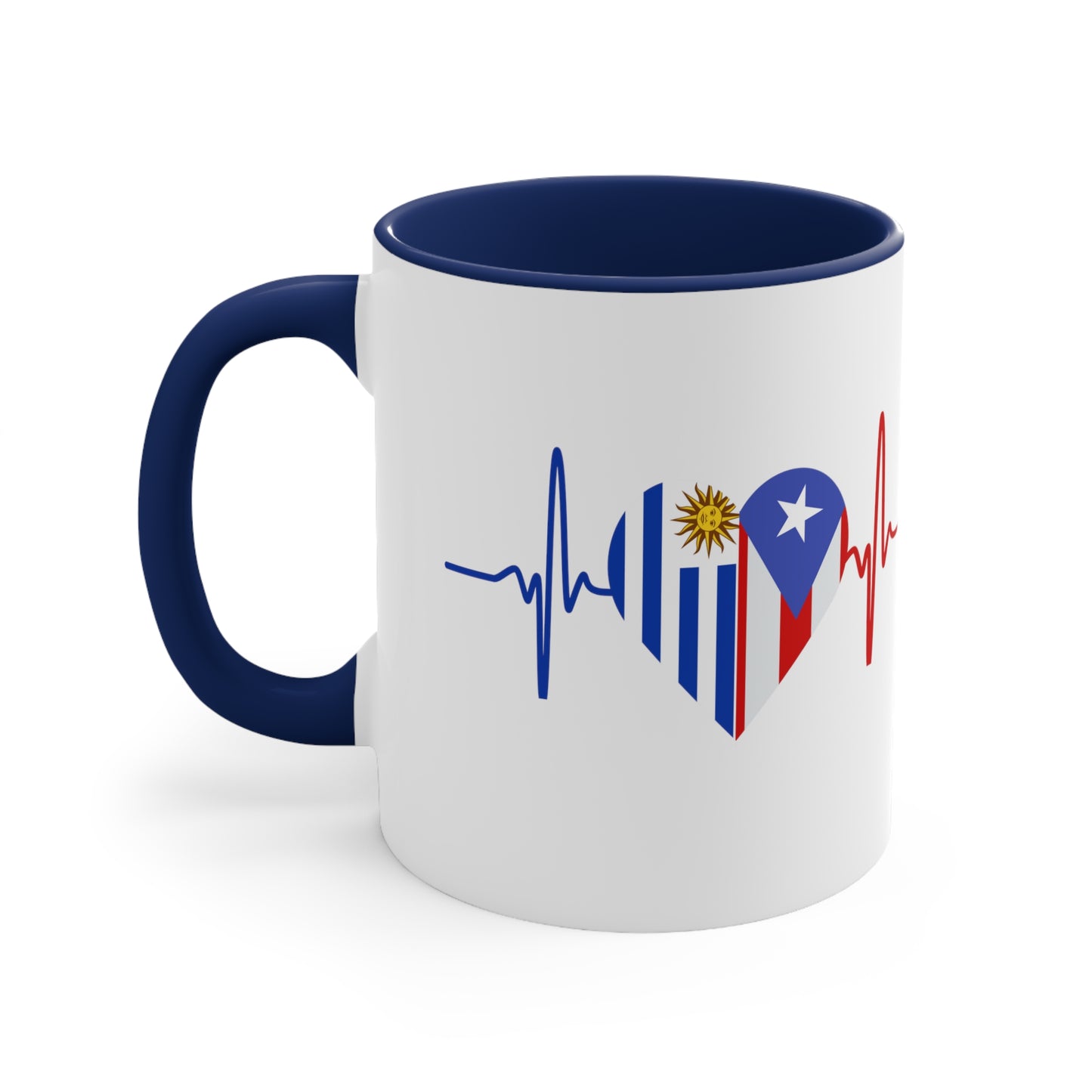 Uruguay and Puerto Rico Mug, 11oz