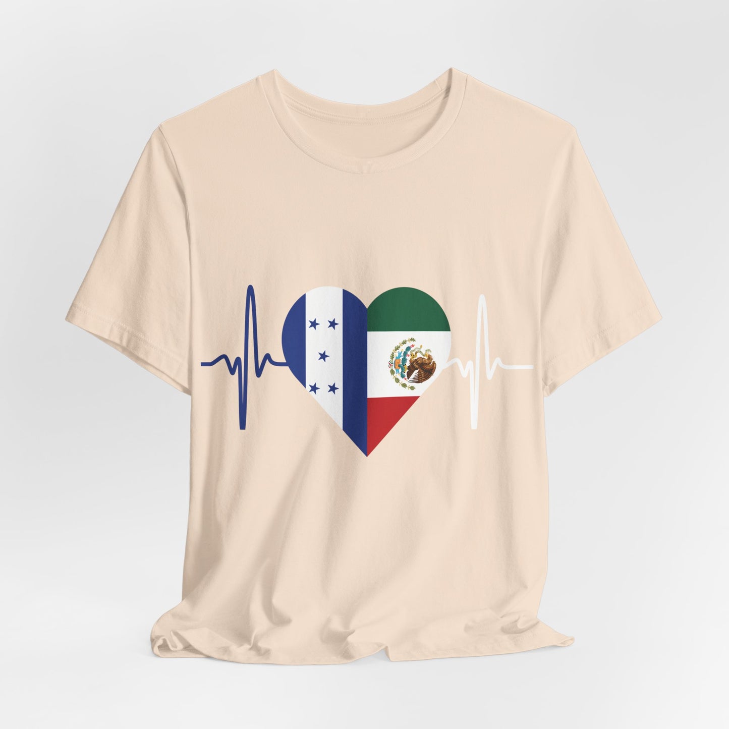 Honduras & Mexico Unisex Short Sleeve Tee, Camisa Unisexo manga corta México y Honduras I Cultura Mexicana y Hondureños
