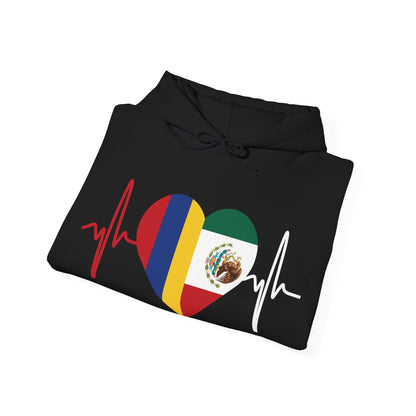 Colombia & Mexico Unisex Hooded Sweatshirt I Sudadera Unisexo Colombia y México