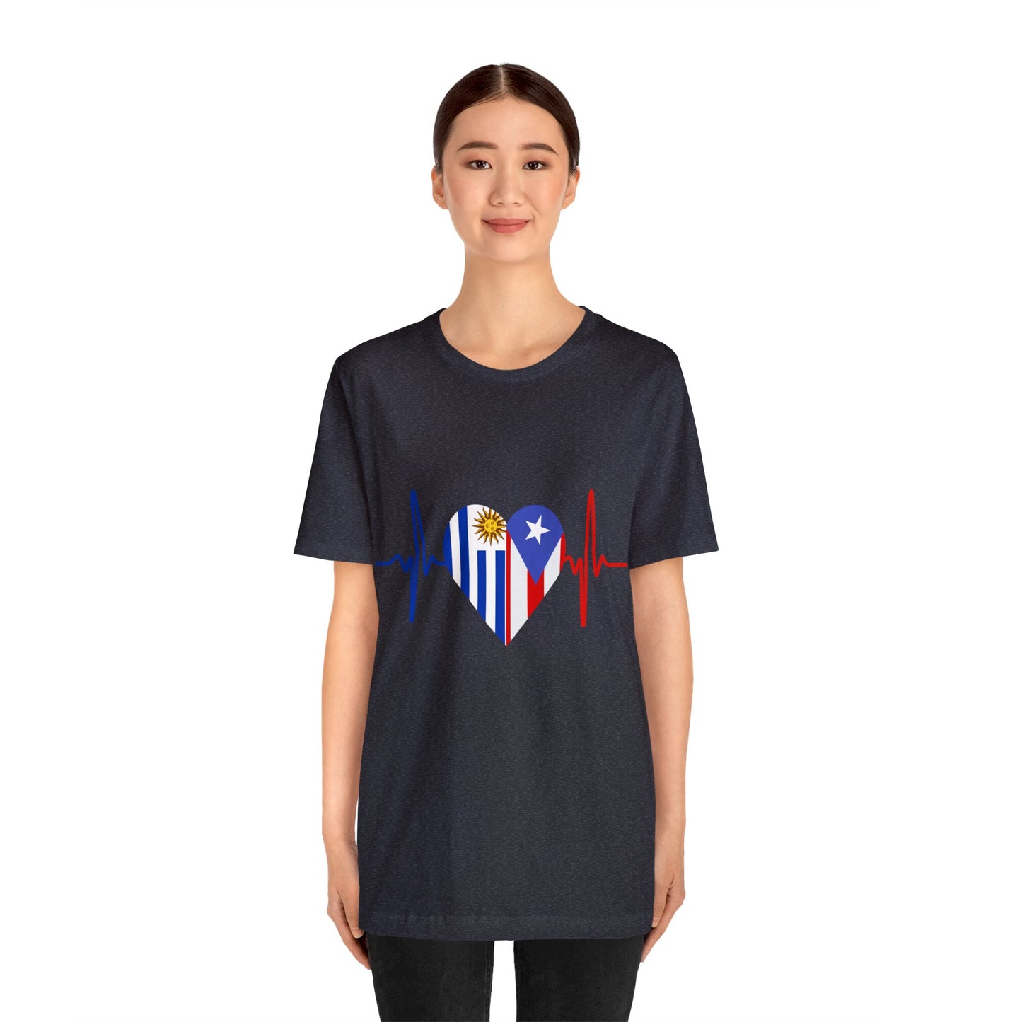 Uruguay and Puerto Rico Short Sleeve Tee