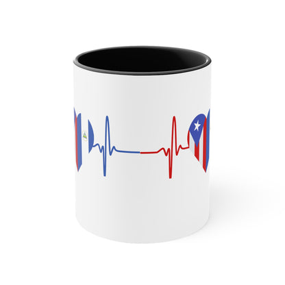 Nicaragua and Puerto Rico Mug, 11oz