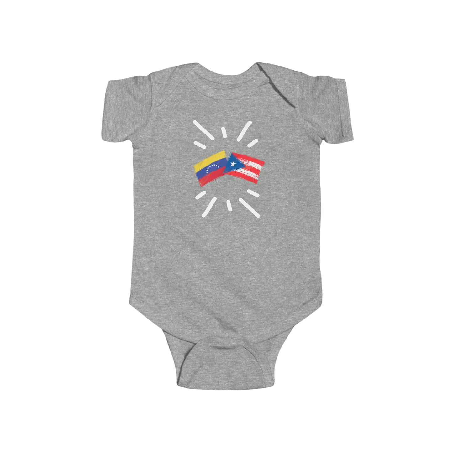 Infant Venezuela and Puerto Rico Bodysuit