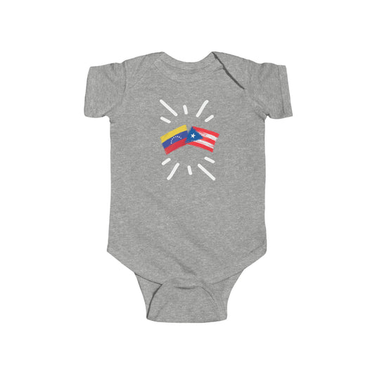 Infant Venezuela and Puerto Rico Bodysuit