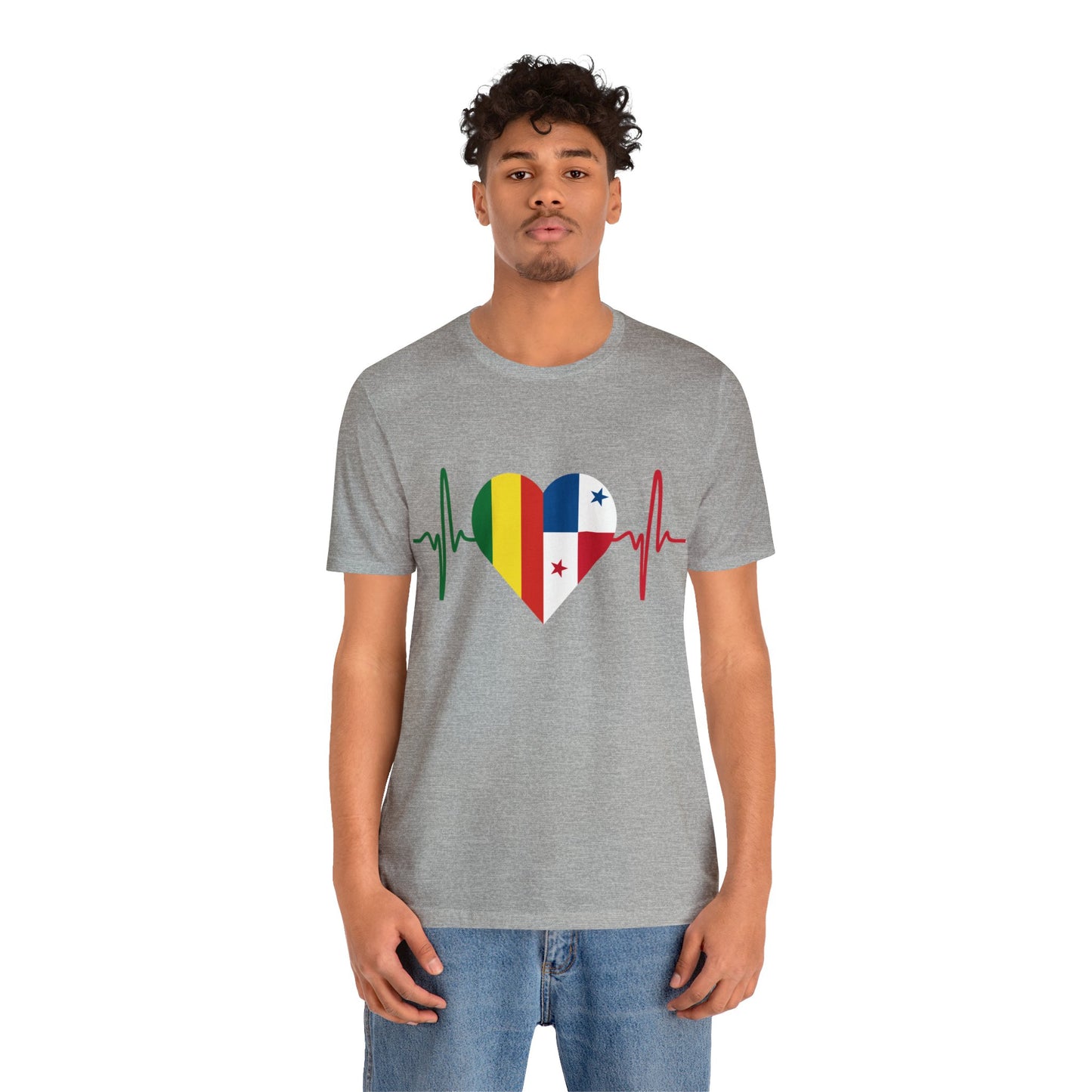 Bolivia & Panama Unisex Short Sleeve Tee, Camisa Unisexo manga corta Bolivia y Panamá