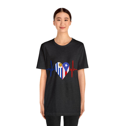 Uruguay and Puerto Rico Short Sleeve Tee