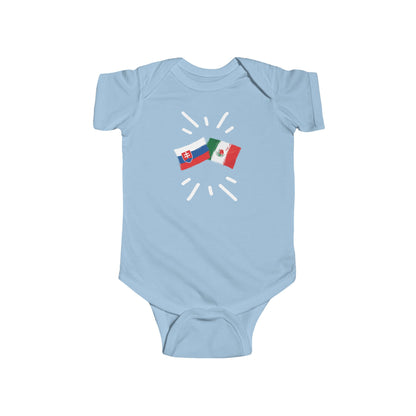 Infant Slovakia and Mexico Bodysuit