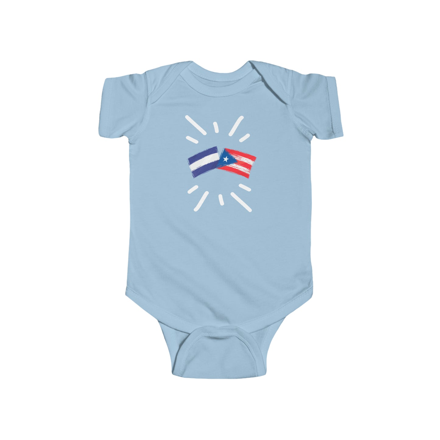Infant El Salvador and Puerto Rico Bodysuit