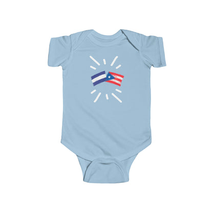Infant El Salvador and Puerto Rico Bodysuit