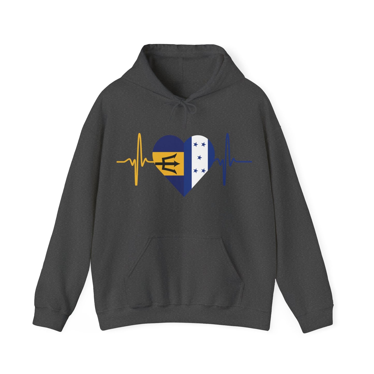 Barbados and Honduras Unisex Hooded Sweatshirt I Sudadera Unisexo Barbados y Honduras