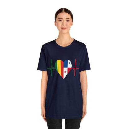 Bolivia & Panama Unisex Short Sleeve Tee, Camisa Unisexo manga corta Bolivia y Panamá