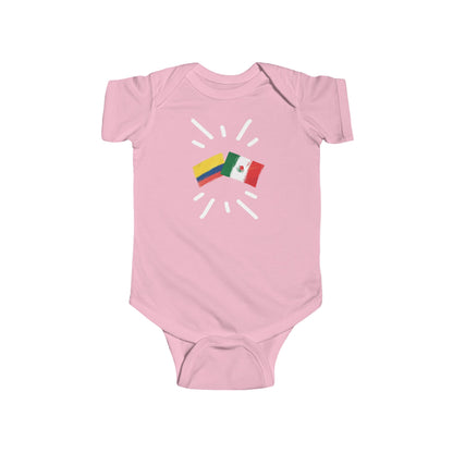 Infant Colombia and Mexico Bodysuit I Camiseta de bebé Colombia y México I Cultura Colombiana y Mexicana