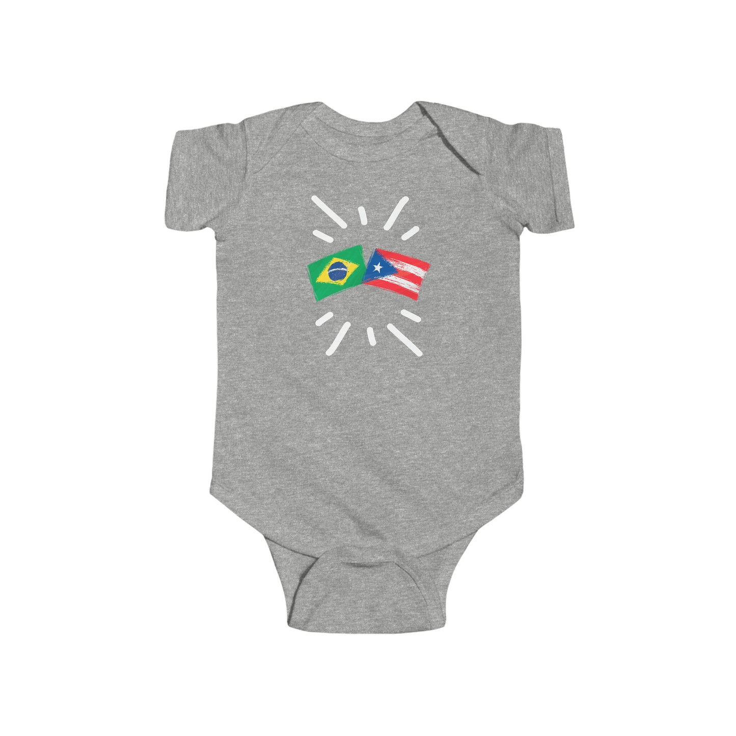 Infant Brazil and Puerto Rico Bodysuit