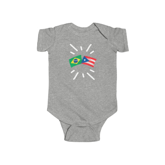 Infant Brazil and Puerto Rico Bodysuit