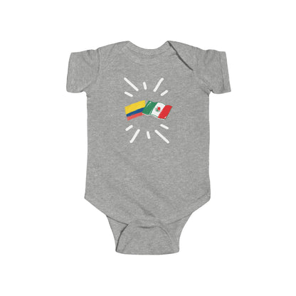 Infant Colombia and Mexico Bodysuit I Camiseta de bebé Colombia y México