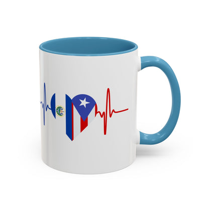 El Salvador and Puerto Rico Mug, 11oz