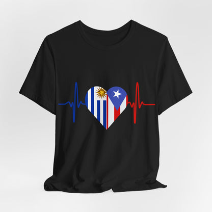 Uruguay and Puerto Rico Short Sleeve Tee