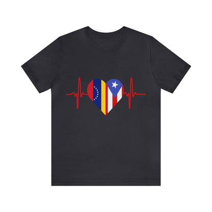 Venezuela and Puerto Rico Short Sleeve Tee