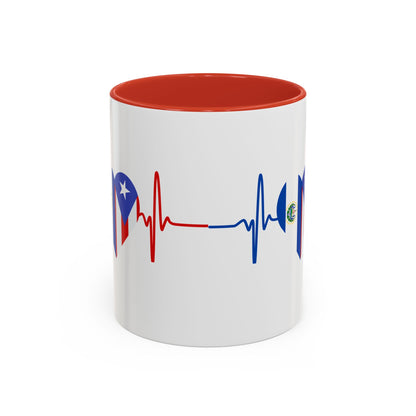 El Salvador and Puerto Rico Mug, 11oz
