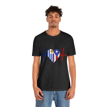 Uruguay and Puerto Rico Short Sleeve Tee