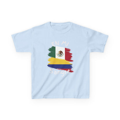 Mexico & Colombia Kids Tee I Camiseta para Niños Mexico y Colombia