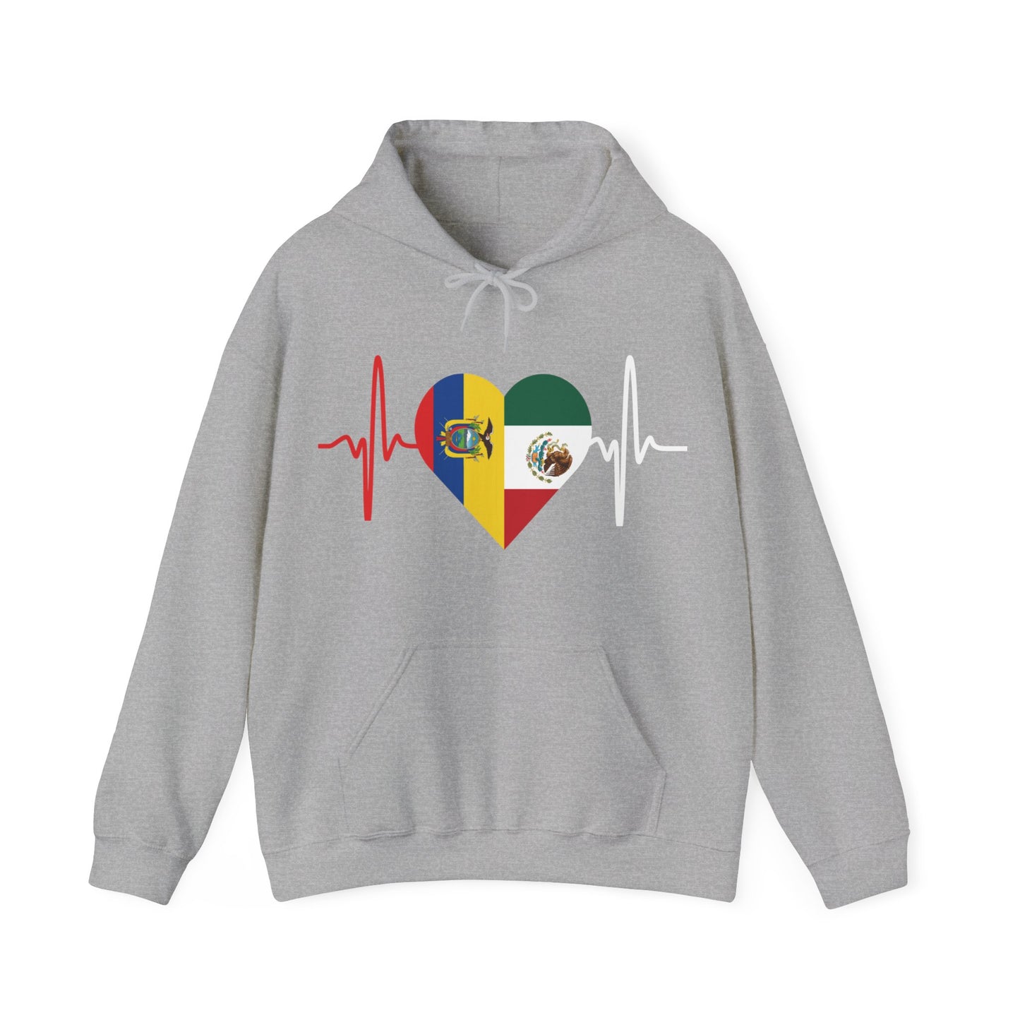Ecuador & Mexican Unisex Hooded Sweatshirt I Sudadera Unisexo México y Ecuador