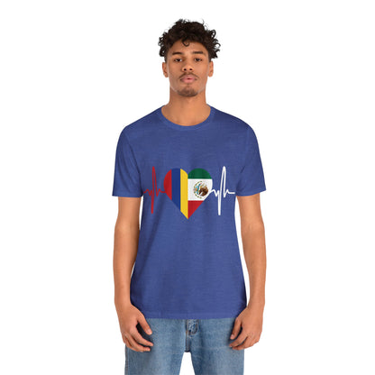 Colombia & México Unisex Short Sleeve Tee I Camisa Unisexo manga corta Colombia y México