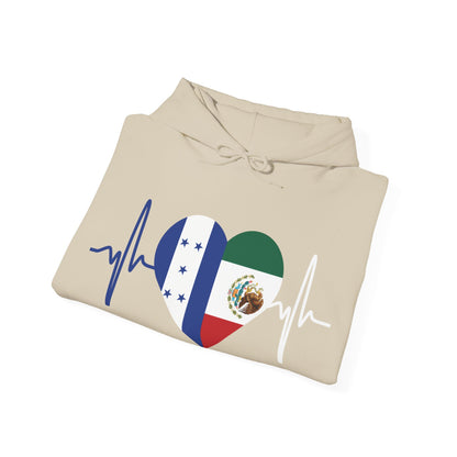 Mexico and Honduras Unisex Hooded Sweatshirt I Sudadera Unisexo México and Honduras