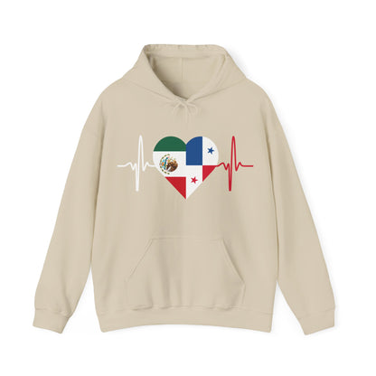 Mexico and Panama Unisex Hooded Sweatshirt I Sudadera Unisexo México and Panama