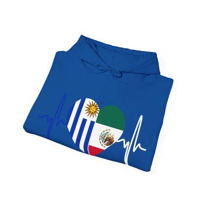 Mexico and Uruguay Hooded Sweatshirt I Sudadera Unisexo México y Uruguay