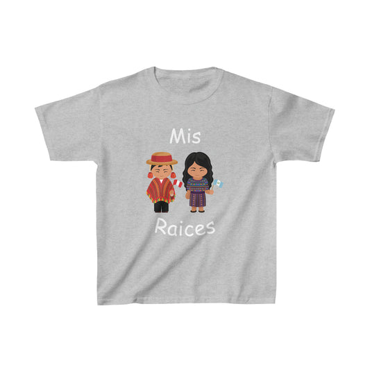 Peru & Guatemala Mis Raices Kid's Tee I Camiseta para Niños Guatemala y Peru I Cultura Guatemalteca y Peruana
