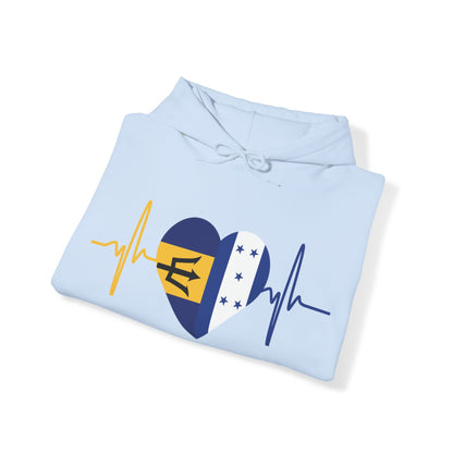 Barbados and Honduras Unisex Hooded Sweatshirt I Sudadera Unisexo Barbados y Honduras