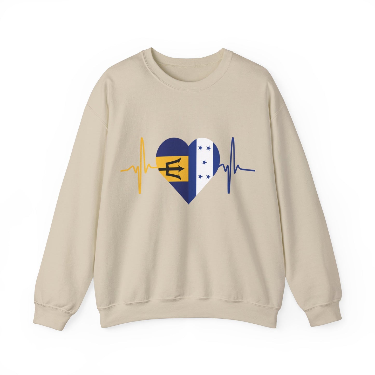 Barbados and Honduras Unisex Crewneck Sweatshirt I Sudadera Barbados y Honduras