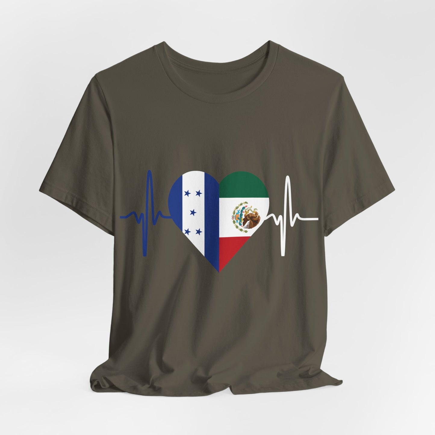 Honduras & Mexico Unisex Short Sleeve Tee, Camisa Unisexo manga corta México y Honduras I Cultura Mexicana y Hondureños
