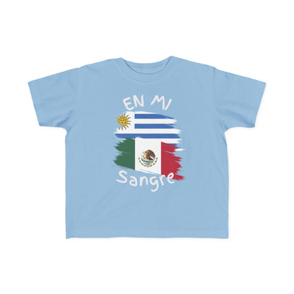 Uruguay and Mexico Toddler Tee I Camiseta para Toddler Uruguay y México I Cultura Uruguaya y Mexicana